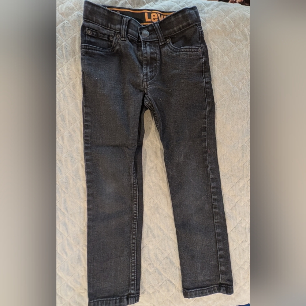 Levi's Boys' Size 6 Black Jeans